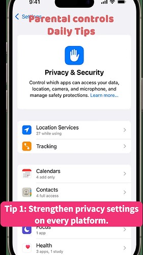 Tip 1: Strengthen privacy settings on every platform.